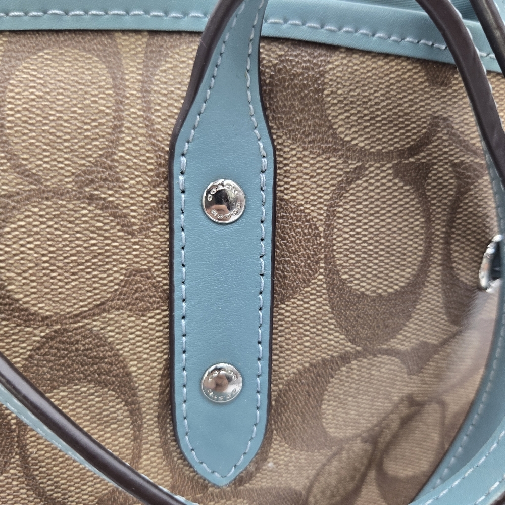 Coach PVC Drawstring Carryall Canvas - Picture 8 of 16